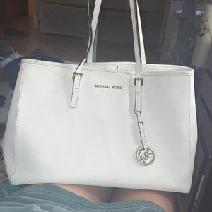 White Michael Kors purse
